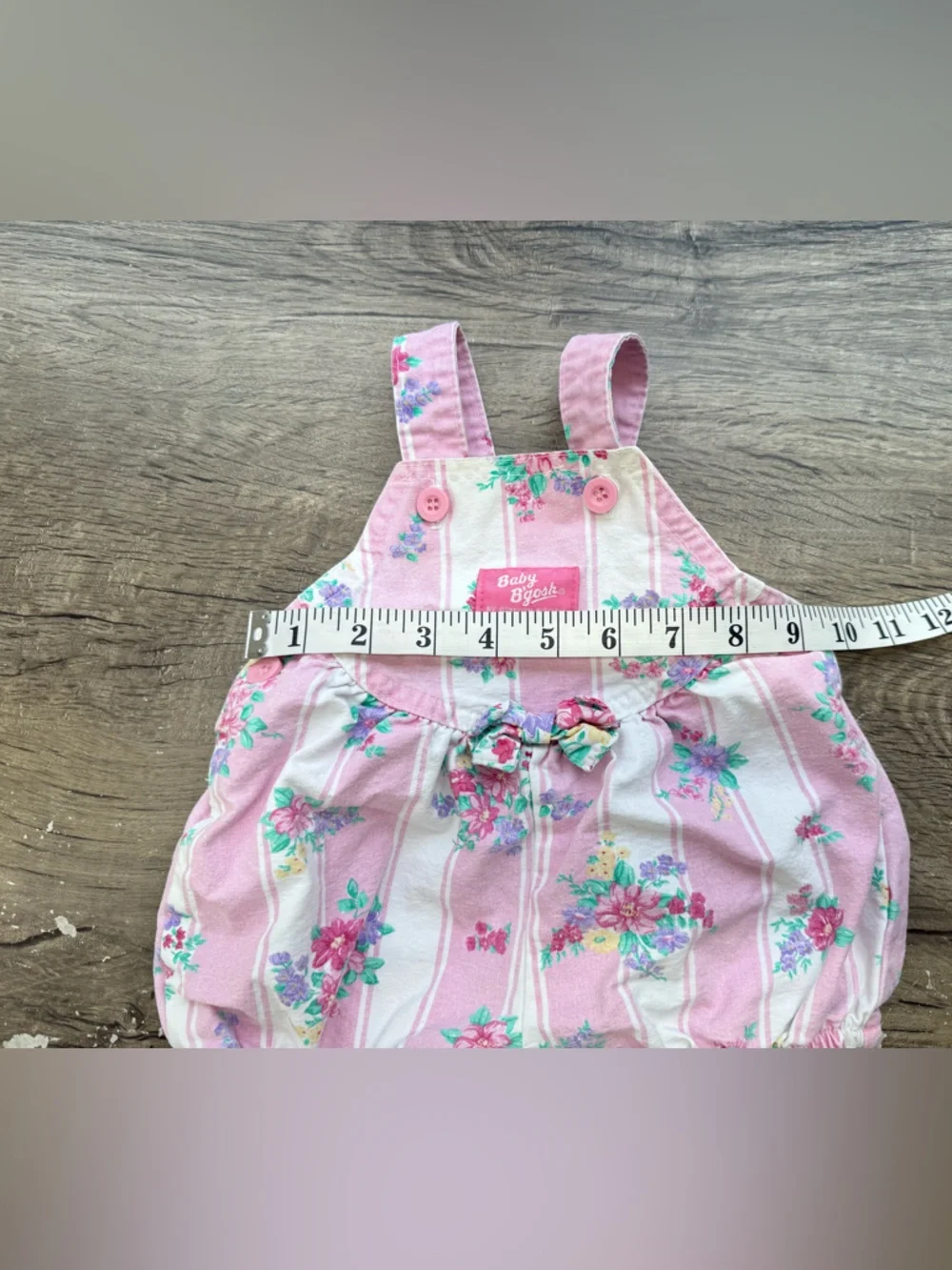 Vintage Oshkosh B’gosh Floral bubble‎ romper size 3-6 months